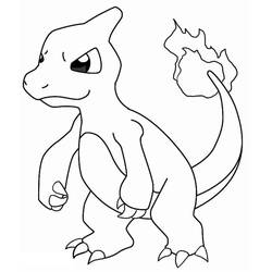 Charmeleon (Video Games) coloring page #218946 to print and color