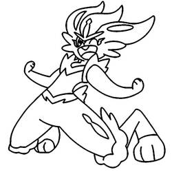 Cinderace (Video Games) coloring page #219146 to print and color
