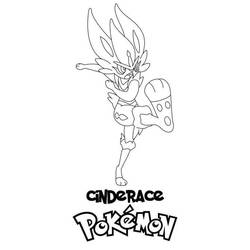 Cinderace (Video Games) coloring page #219152 to print and color