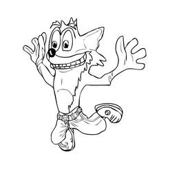Coloring page: Crash Bandicoot (Video Games) #219813 - Free Printable Coloring Pages