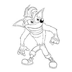 Coloring page: Crash Bandicoot (Video Games) #219815 - Free Printable Coloring Pages
