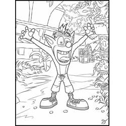 Coloring page: Crash Bandicoot (Video Games) #219816 - Free Printable Coloring Pages