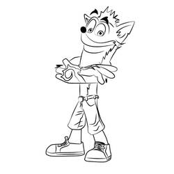 Coloring page: Crash Bandicoot (Video Games) #219820 - Free Printable Coloring Pages