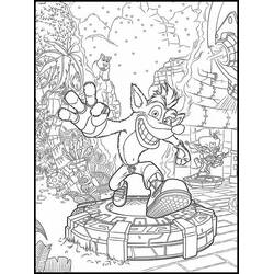 Coloring page: Crash Bandicoot (Video Games) #219821 - Free Printable Coloring Pages
