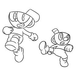 Cuphead (Video Games) coloring page #185091 to print and color