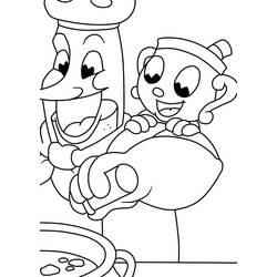 Cuphead (Video Games) coloring page #185101 to print and color