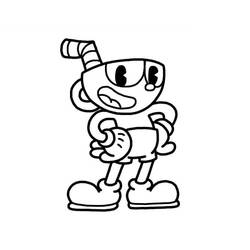 Cuphead (Video Games) coloring page #185102 to print and color