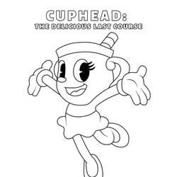 Cuphead (Video Games) coloring page #185114 to print and color