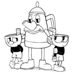 Cuphead (Video Games) coloring page #185122 to print and color