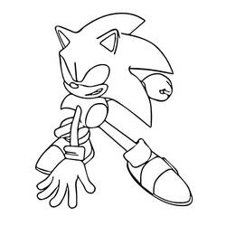 Dark Sonic (Video Games) coloring page #222161 to print and color