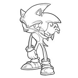 Dark Sonic (Video Games) coloring page #222165 to print and color