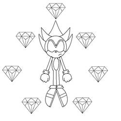 Dark Sonic (Video Games) coloring page #222172 to print and color