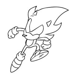 Dark Sonic (Video Games) coloring page #222180 to print and color