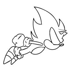 Dark Sonic (Video Games) coloring page #222182 to print and color