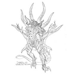 Coloring page: Diablo (Video Games) #121655 - Printable coloring pages