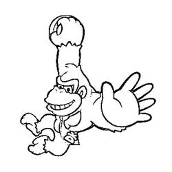 Coloring page: Donkey Kong (Video Games) #112157 - Printable coloring pages