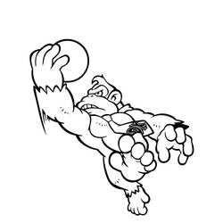 Coloring page: Donkey Kong (Video Games) #112161 - Free Printable Coloring Pages