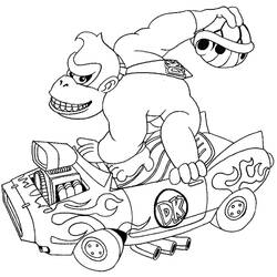 Coloring page: Donkey Kong (Video Games) #112164 - Printable coloring pages