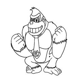 Coloring page: Donkey Kong (Video Games) #112174 - Free Printable Coloring Pages