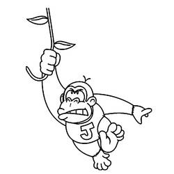 Coloring page: Donkey Kong (Video Games) #112184 - Free Printable Coloring Pages