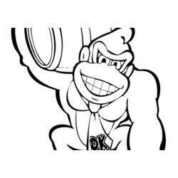 Coloring page: Donkey Kong (Video Games) #112195 - Printable coloring pages