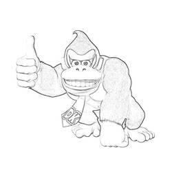 Coloring page: Donkey Kong (Video Games) #112199 - Free Printable Coloring Pages