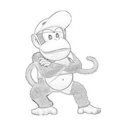 Coloring page: Donkey Kong (Video Games) #112206 - Printable coloring pages