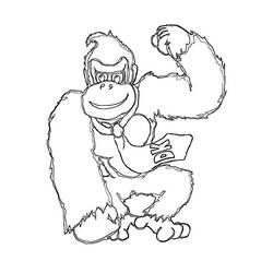 Coloring page: Donkey Kong (Video Games) #112220 - Free Printable Coloring Pages