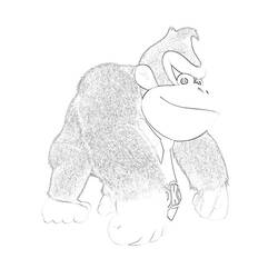 Coloring page: Donkey Kong (Video Games) #112241 - Free Printable Coloring Pages