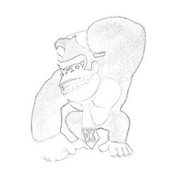 Coloring page: Donkey Kong (Video Games) #112243 - Free Printable Coloring Pages