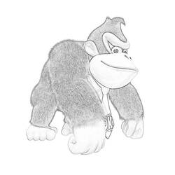 Coloring page: Donkey Kong (Video Games) #112251 - Free Printable Coloring Pages