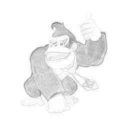 Coloring page: Donkey Kong (Video Games) #112254 - Free Printable Coloring Pages