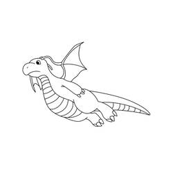Dragonite - Free printable coloring pages