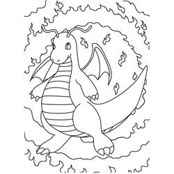 Dragonite (Video Games) coloring page #181601 to print and color