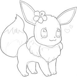 Eevee (Video Games) coloring page #179253 to print and color