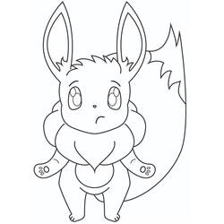 Eevee (Video Games) coloring page #179255 to print and color