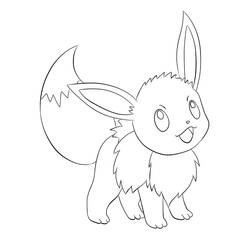 Eevee (Video Games) coloring page #179256 to print and color