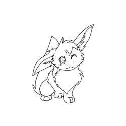 Eevee (Video Games) coloring page #179257 to print and color