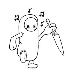 Coloring page: Fall Guys (Video Games) #186837 - Free Printable Coloring Pages