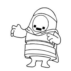 Coloring page: Fall Guys (Video Games) #186849 - Free Printable Coloring Pages