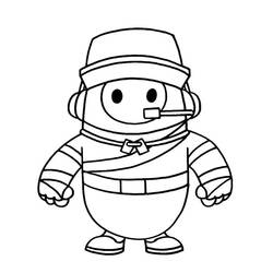 Coloring page: Fall Guys (Video Games) #186859 - Free Printable Coloring Pages