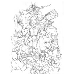 Coloring page: Final Fantasy (Video Games) #116381 - Printable coloring pages