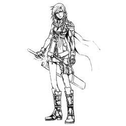 Coloring page: Final Fantasy (Video Games) #116560 - Printable coloring pages