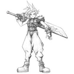 Coloring page: Final Fantasy (Video Games) #116671 - Printable coloring pages