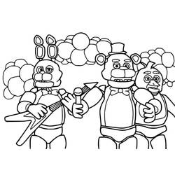 Five Nights at Freddy’s (FNAF) - Free printable coloring pages