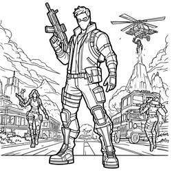 Fortnite (Video Games) coloring page #213120 to print and color