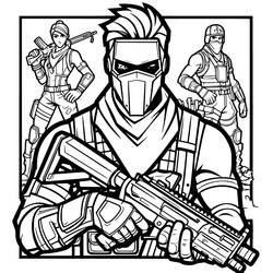 Fortnite (Video Games) coloring page #213121 to print and color