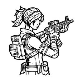 Fortnite (Video Games) coloring page #213122 to print and color