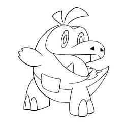 Fuecoco (Video Games) coloring page #181586 to print and color