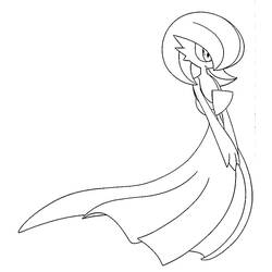 Coloring page: Gardevoir (Video Games) #181508 - Free Printable Coloring Pages
